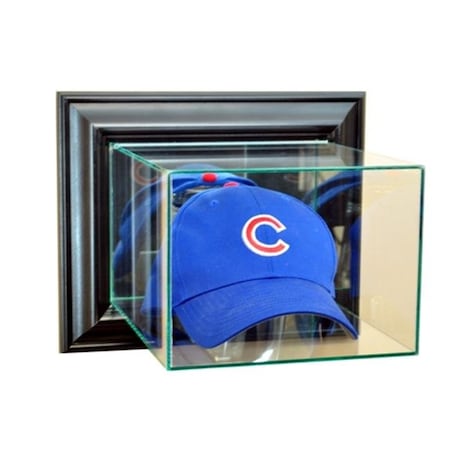 Perfect Cases Perfect Cases WMCAP-B Wall Mounted Cap & Hat Display Case; Black WMCAP-B
